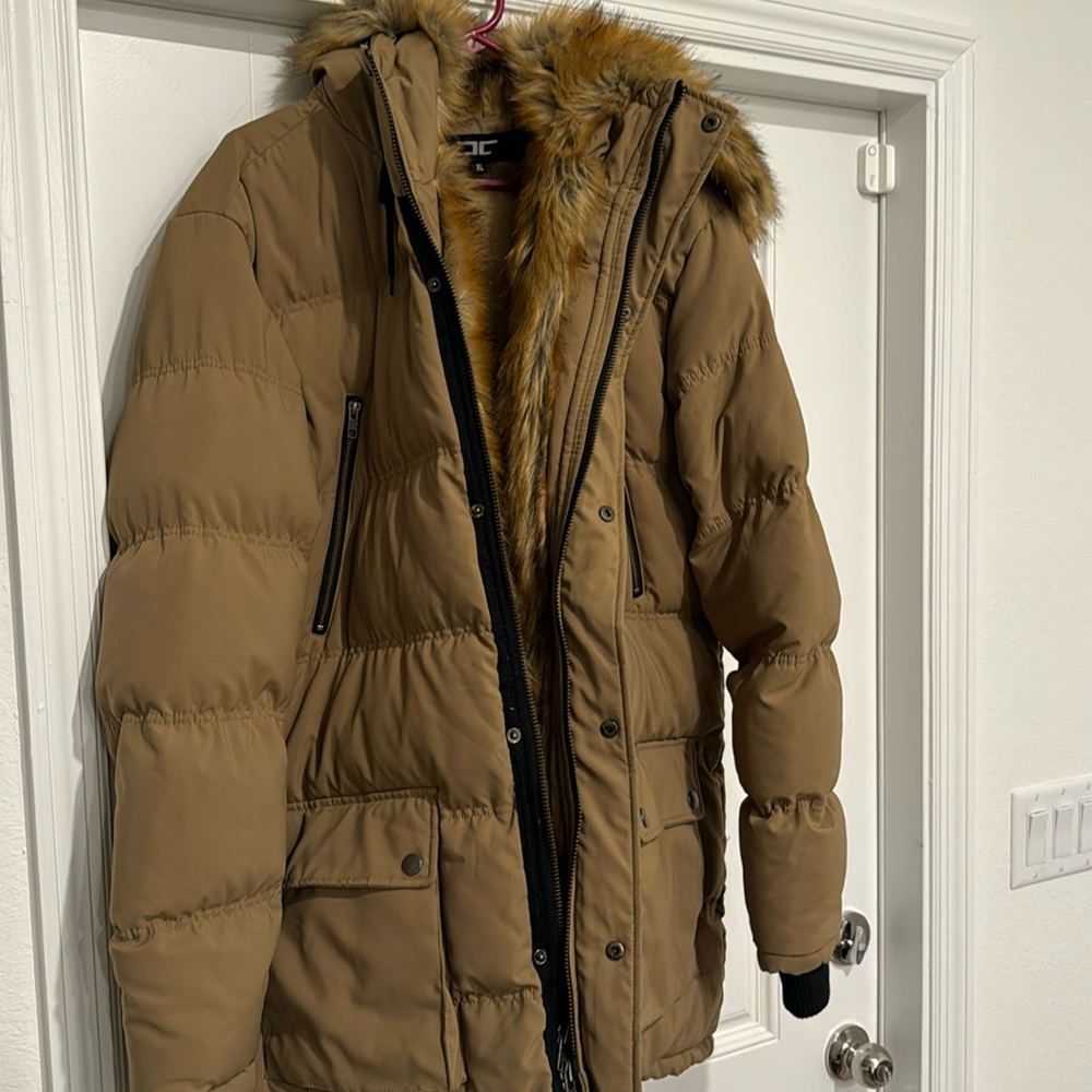 Faux fur coat!